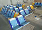 Blue Yellow FRP Body Panels Fiberglass Bench Seat For Subway Coach