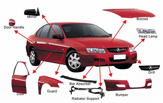 Low Maintenance Fiberglass Custom Car Parts Customized Automotive Body Components Designed to Meet Specific Requirements