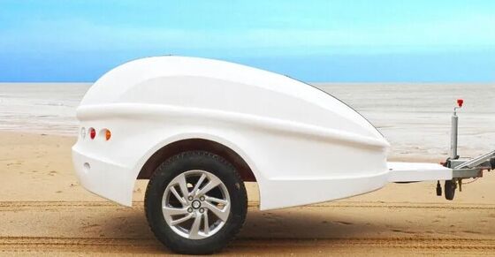 Lightweight Travel Trailer Body Shell, FRP Molded Caravan Body  One Piece SMC Travel Trailer Shell