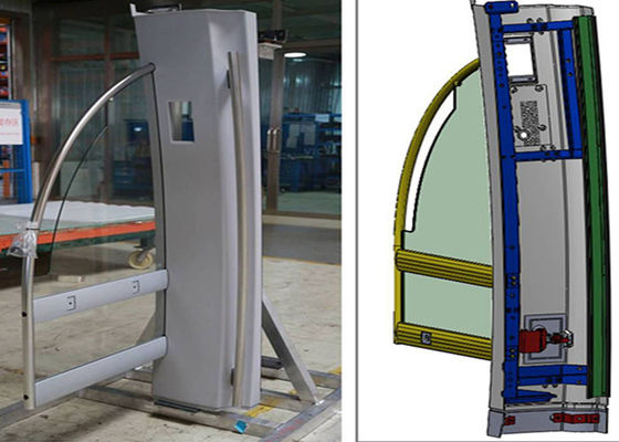 Easy Operate FRP Bus Body Parts Reinforced Door Short Development Cycle