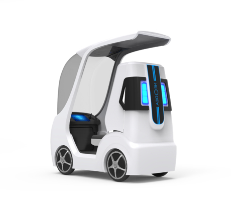 autonomous vehicle fiberglass body shell/ self driving car fiberglass exterior housing