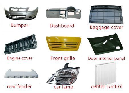 SMC Molded FRP Auto Parts Custom Car Front Rear Bumper Lightweight Exterior Trim