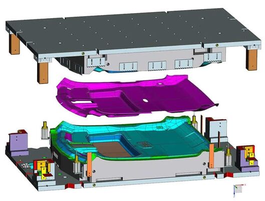 Custom SMC Compression Molding FRP Auto & Bus Parts Interior Exterior Trim OEM/ODM
