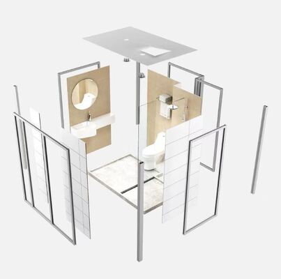 All-In-One SMC Integrated Prefabricated Complete SMC Integrated Prefabricated Bathroom Unit