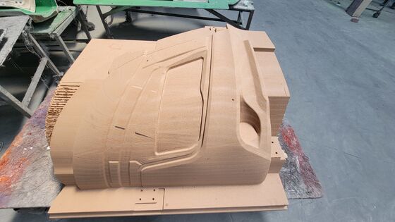 ODM FRP bus body kit for European market Fiberglass composite bus front body shell Custom GRP bus body components for coach builder