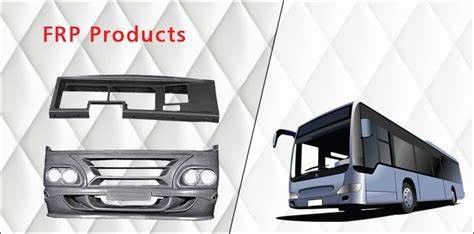 Front And Back FRP Bus Body Parts Automotive Solid Surface High Performance