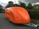 Fibreglass Reinforced Plastic Motorcycle Luggage Trailer Customized Painted Surface