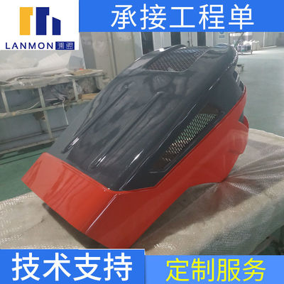 Durable Fiberglass Trailer Parts FRP Tractor Bonnet Fire Retardant UV Protection