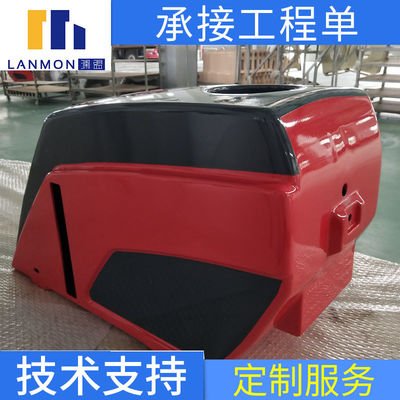 Durable Fiberglass Trailer Parts FRP Tractor Bonnet Fire Retardant UV Protection