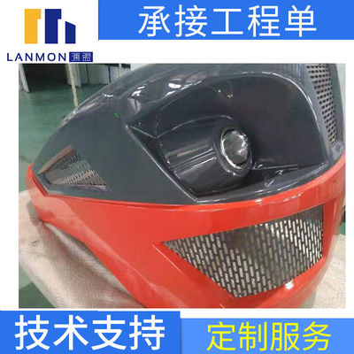 Durable Fiberglass Trailer Parts FRP Tractor Bonnet Fire Retardant UV Protection