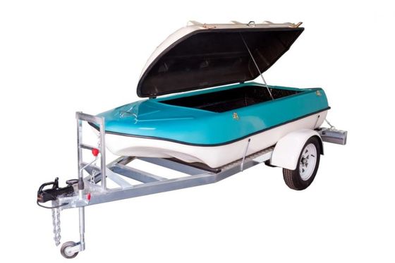 Customized Recreational Vehicle Parts Fiberglass Motorcycle Trailers Save Energy Consumption